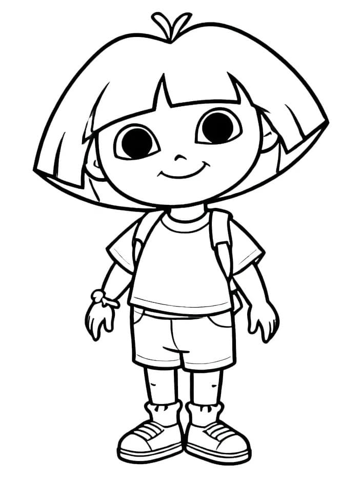 Kostenlos druckbare Dora ausmalbilder