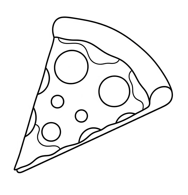 Kostenlos druckbare Pizza ausmalbilder