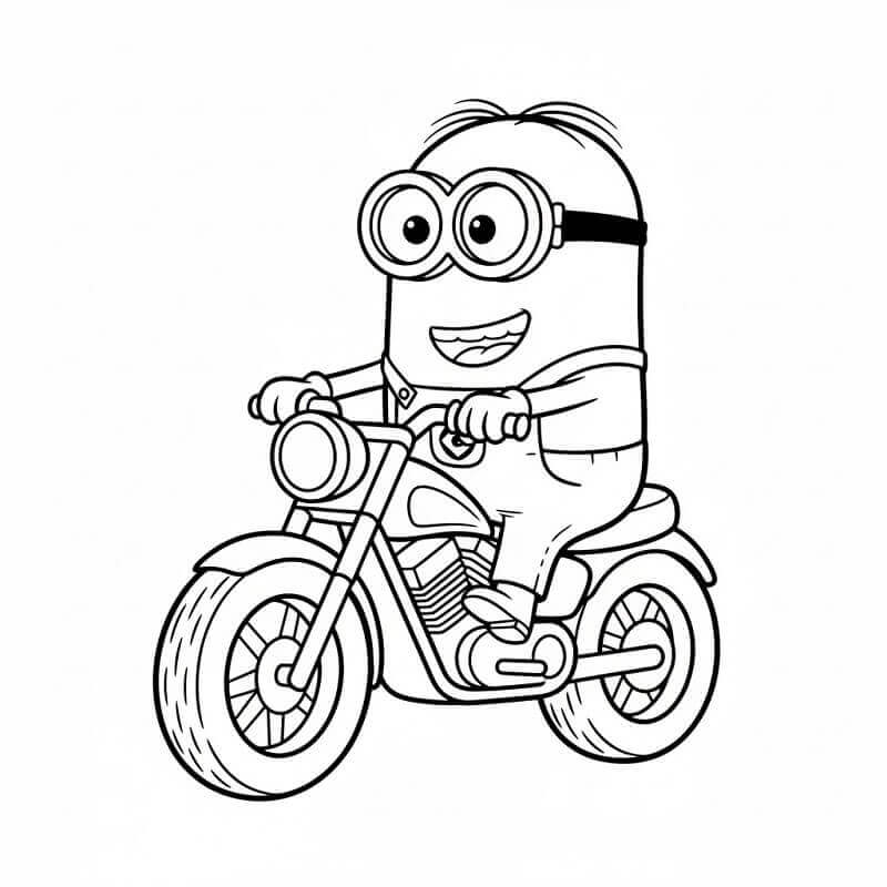 Kostenlos druckbarer Minion ausmalbilder