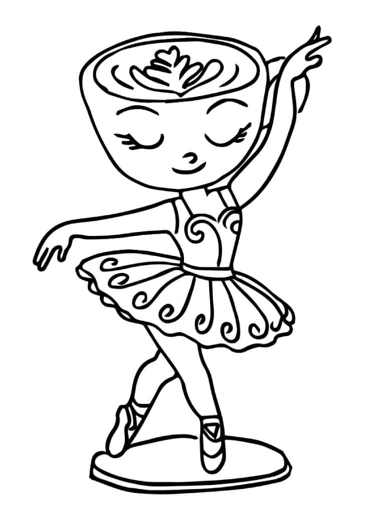 Kostenlose Ballerina Cappuccina ausmalbilder