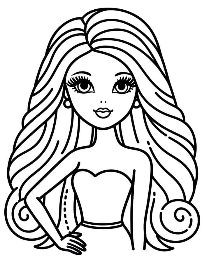 Kostenlose Barbie zum Ausdrucken ausmalbilder
