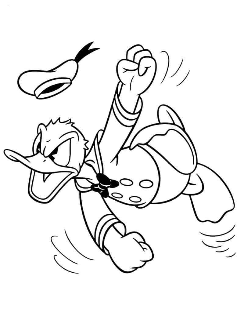Kostenlose Donald Duck Druckvorlage ausmalbilder