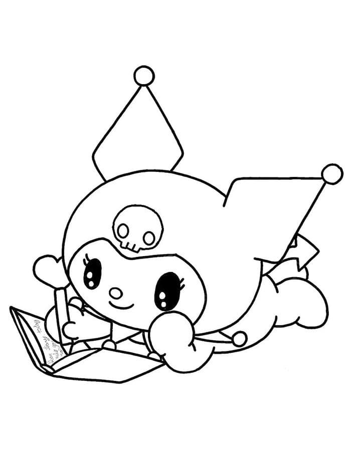 Kostenlose Kuromi ausmalbilder