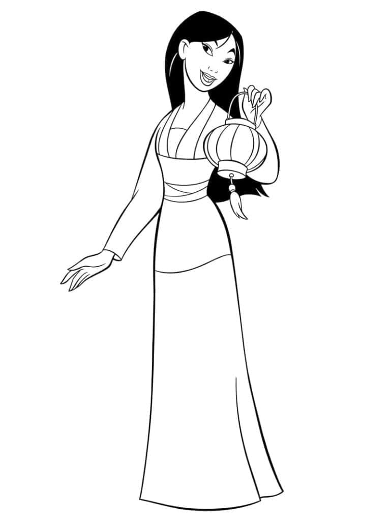 Kostenlose Mulan Druckvorlage ausmalbilder