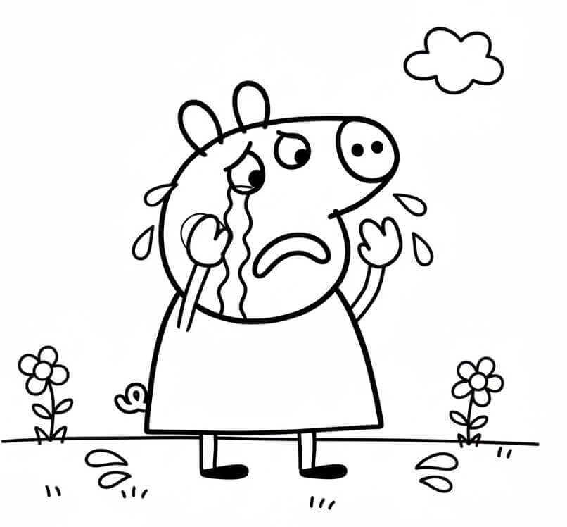 Kostenlose Peppa Wutz Druckvorlage ausmalbilder
