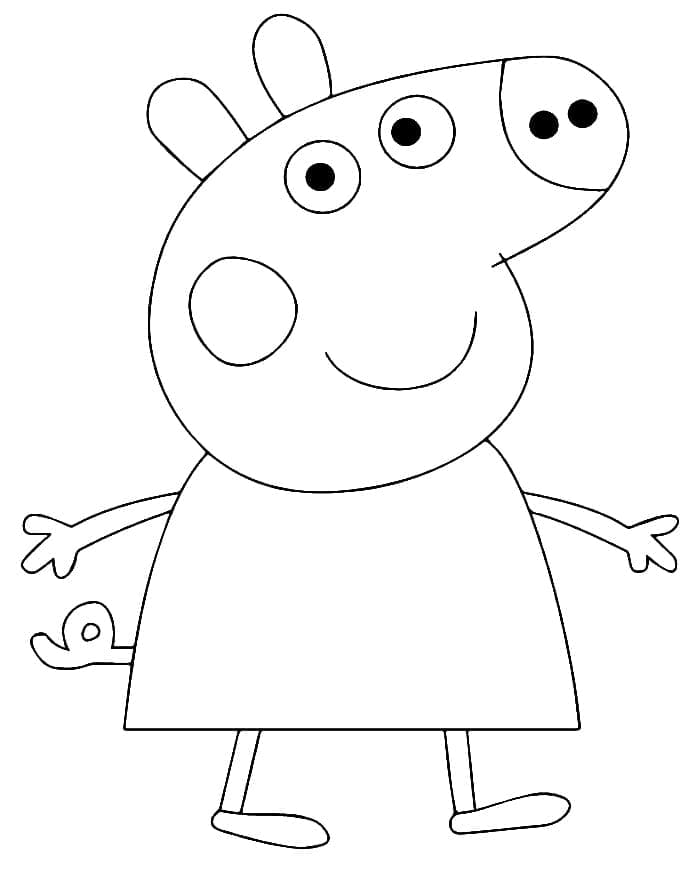 Kostenlose Peppa Wutz für Kinder ausmalbilder