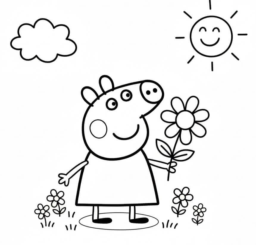 Kostenlose Peppa Wutz ausmalbilder