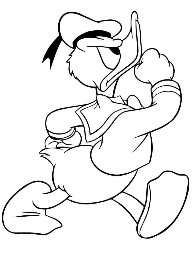Kostenloser Donald Duck für Kinder ausmalbilder