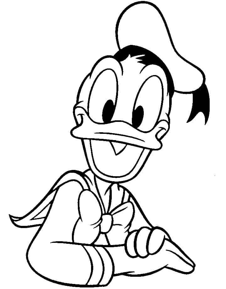 Kostenloser Donald Duck zum Ausdrucken ausmalbilder