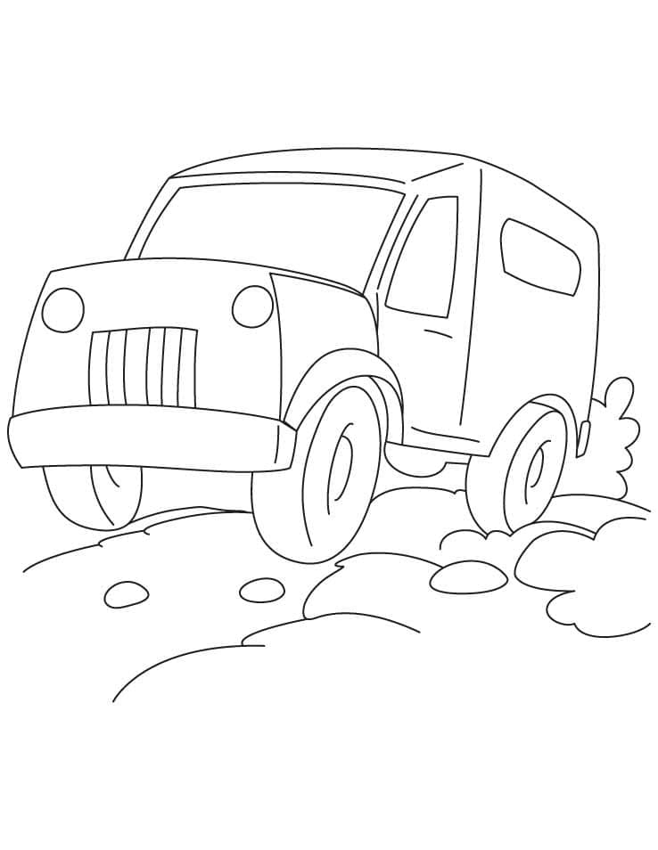Kostenloser Jeep zum Ausdrucken ausmalbilder