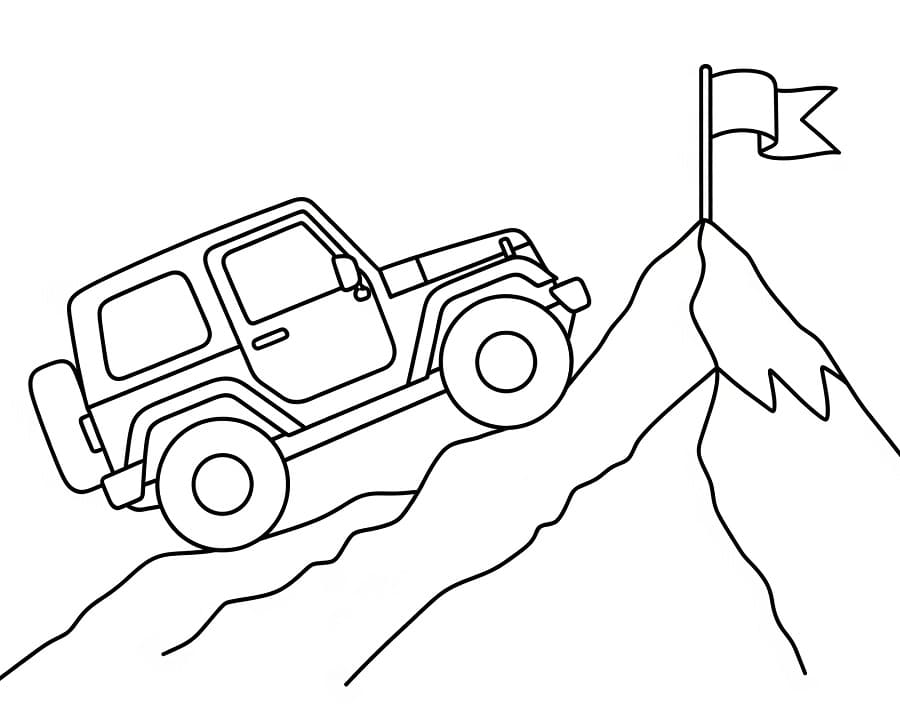 Kostenloser Jeep ausmalbilder
