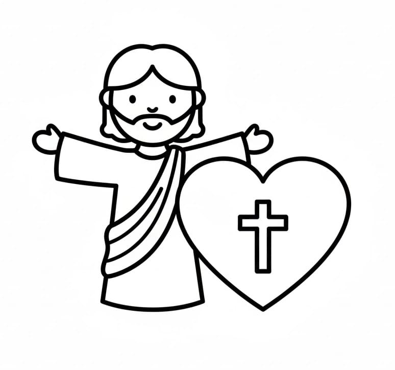 Kostenloser Jesus für Kinder ausmalbilder