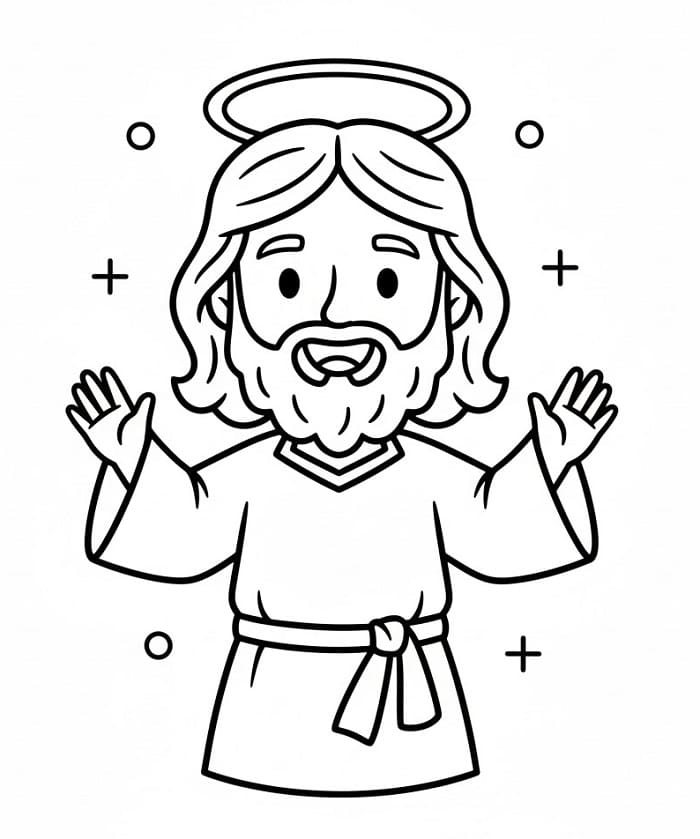 Kostenloser Jesus zum Ausdrucken ausmalbilder
