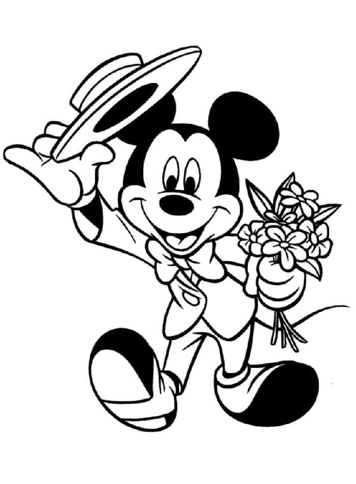 Kostenloser Mickey Mouse zum Drucken ausmalbilder