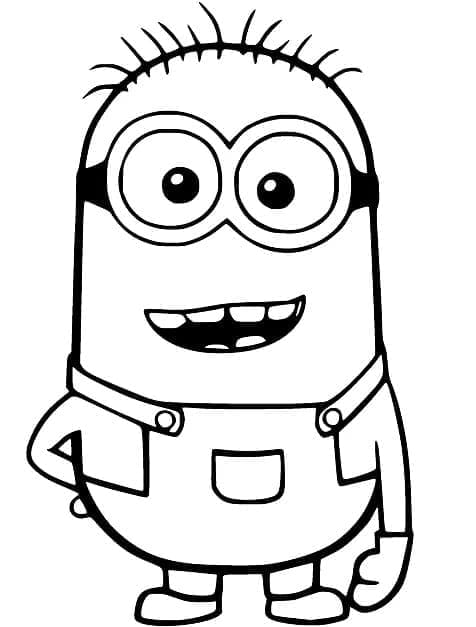 Kostenloser Minion für Kinder ausmalbilder