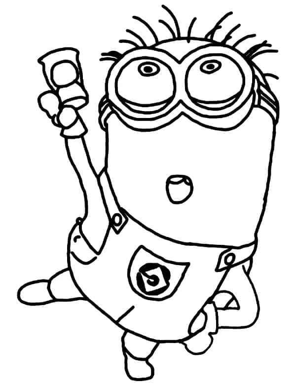 Kostenloser Minion zum Ausdrucken ausmalbilder