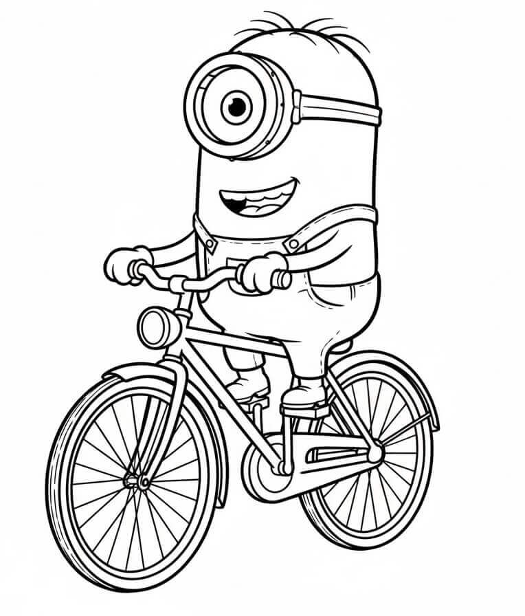Kostenloser Minion ausmalbilder