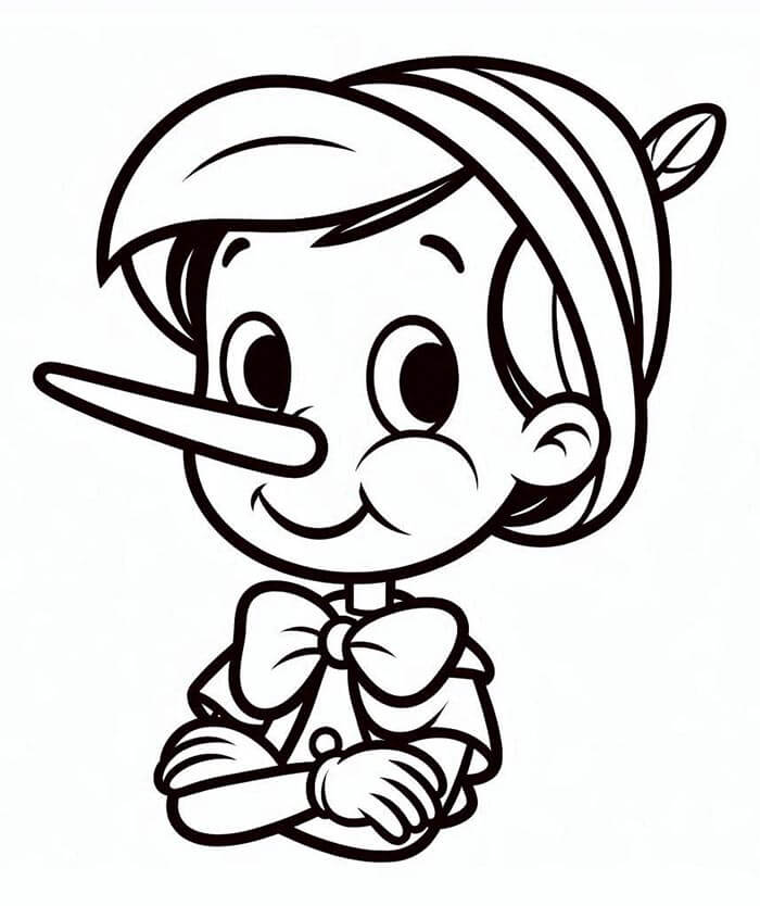 Kostenloser Pinocchio zum Ausdrucken ausmalbilder