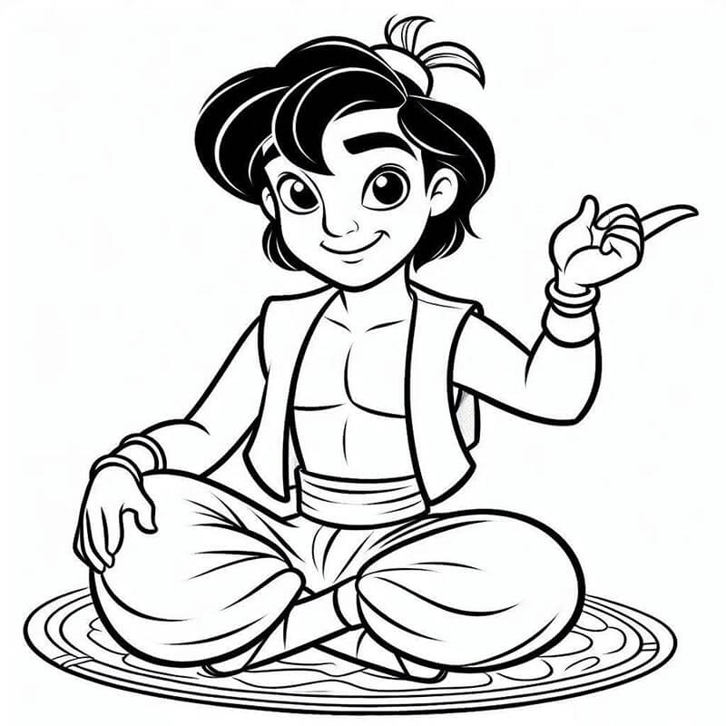 Kostenloses Aladdin zum Ausdrucken ausmalbilder