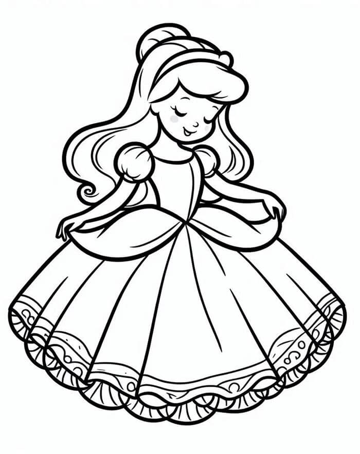Kostenloses Aschenputtel zum Ausdrucken ausmalbilder