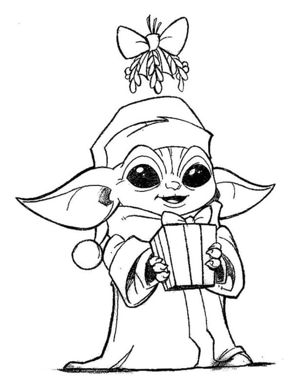 Kostenloses Baby Yoda Bild ausmalbilder