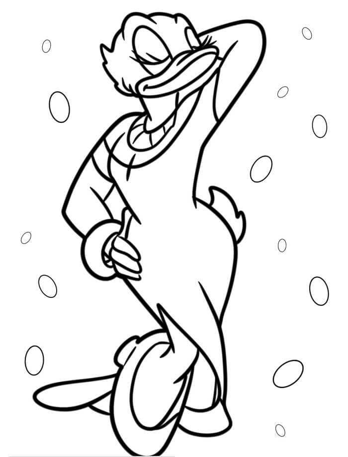 Kostenloses Daisy Duck Bild ausmalbilder