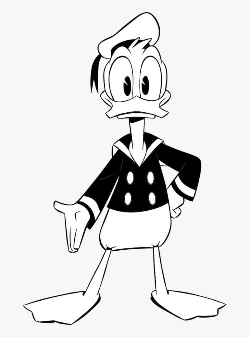 Kostenloses Donald Duck Bild ausmalbilder