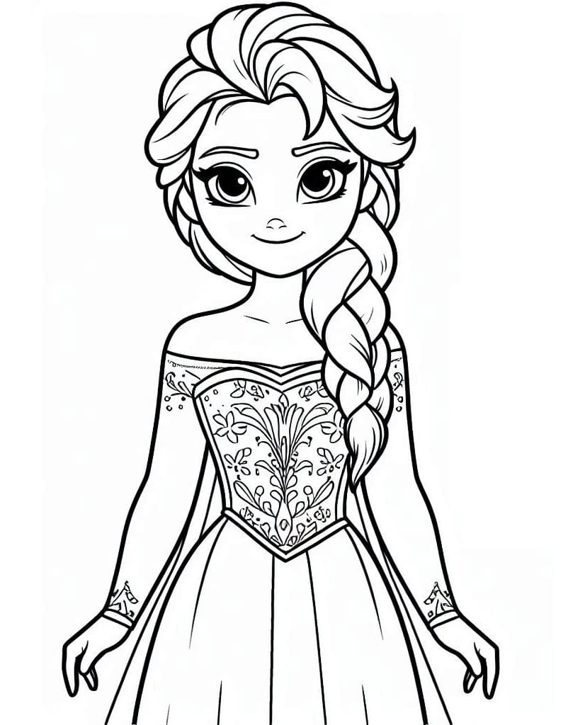 Kostenloses Elsa Bild ausmalbilder
