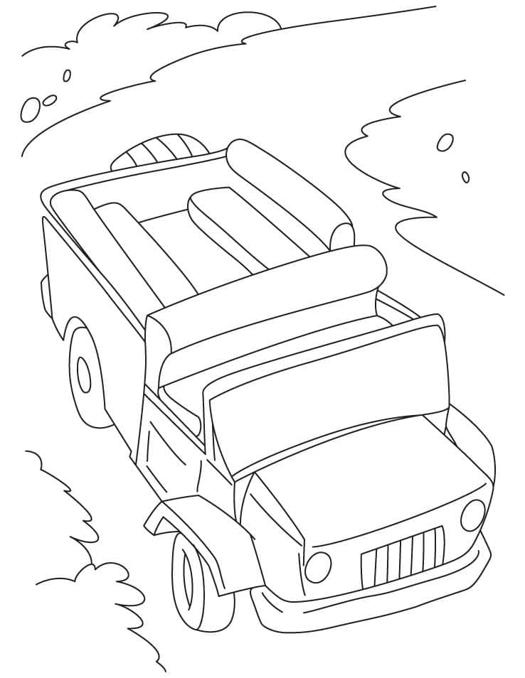 Kostenloses Jeep Bild ausmalbilder