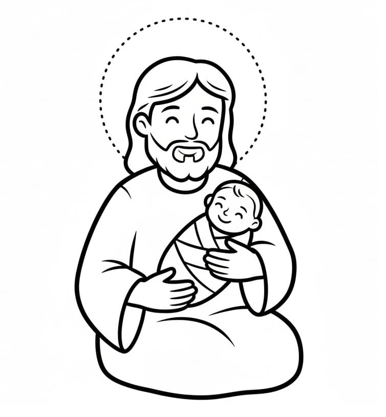 Kostenloses Jesus Bild ausmalbilder