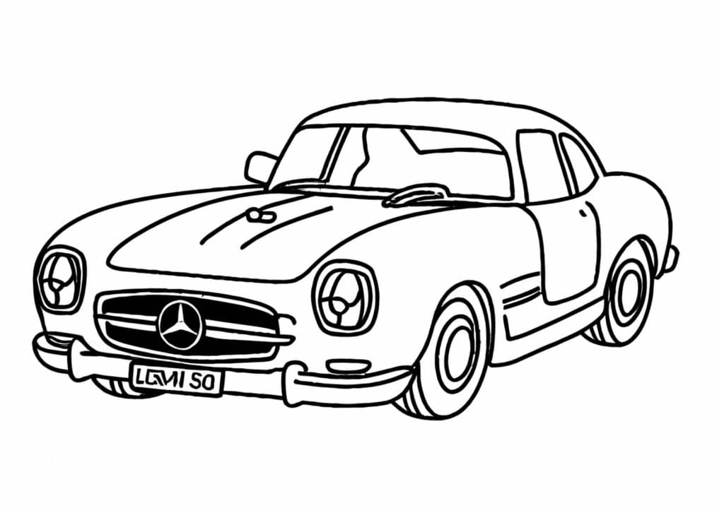 Kostenloses Mercedes Bild ausmalbilder