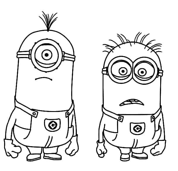 Kostenloses Minion Bild ausmalbilder