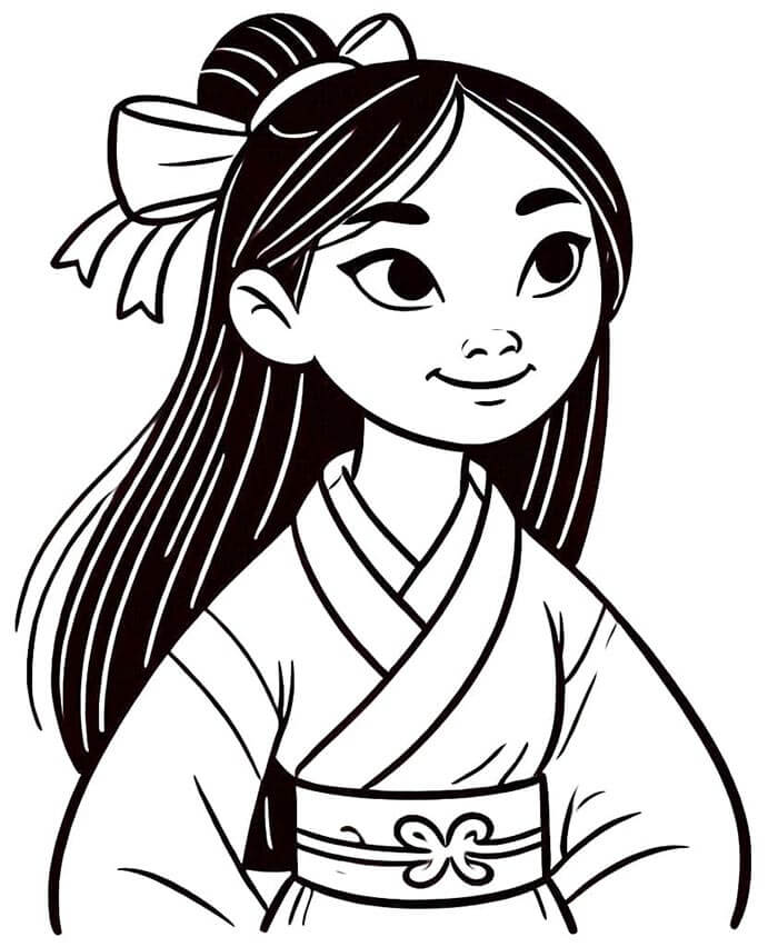 Kostenloses Mulan Bild ausmalbilder