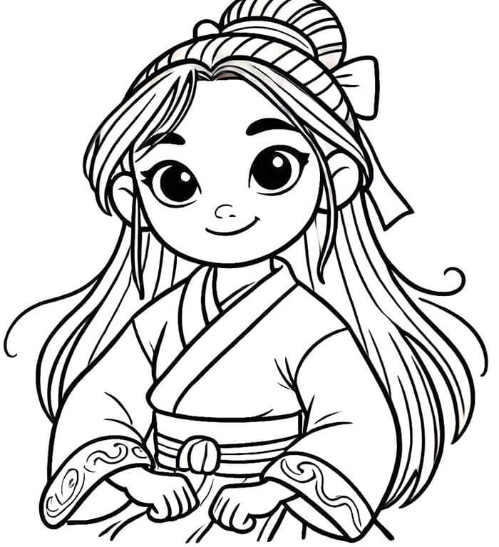 Kostenloses Mulan zum Ausdrucken ausmalbilder