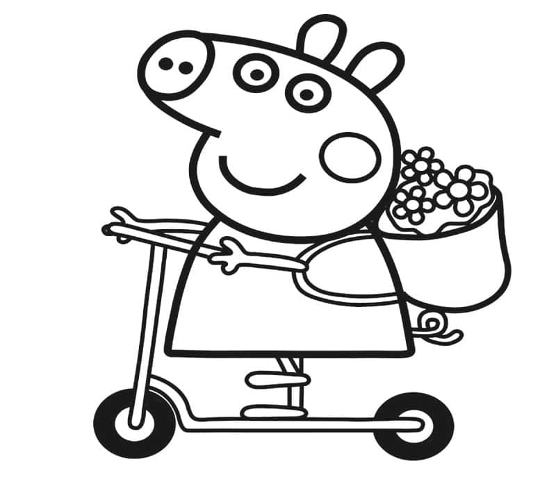 Kostenloses Peppa Wutz Bild ausmalbilder