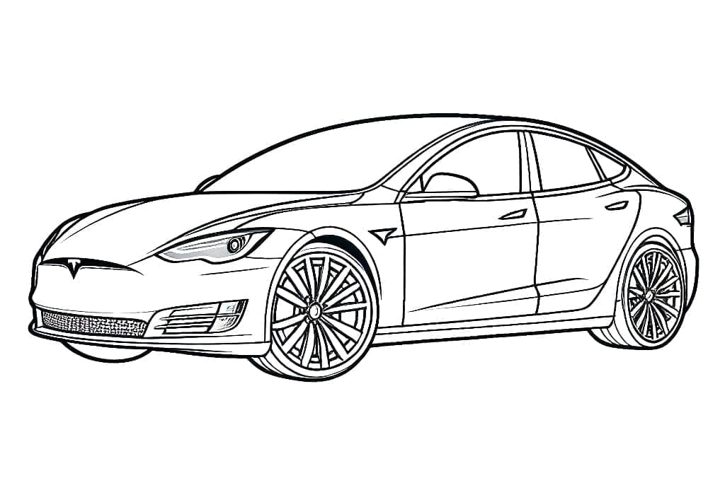 Kostenloses Tesla Bild ausmalbilder