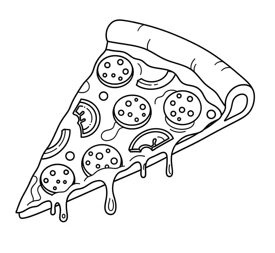 Köstliche Pizza ausmalbilder
