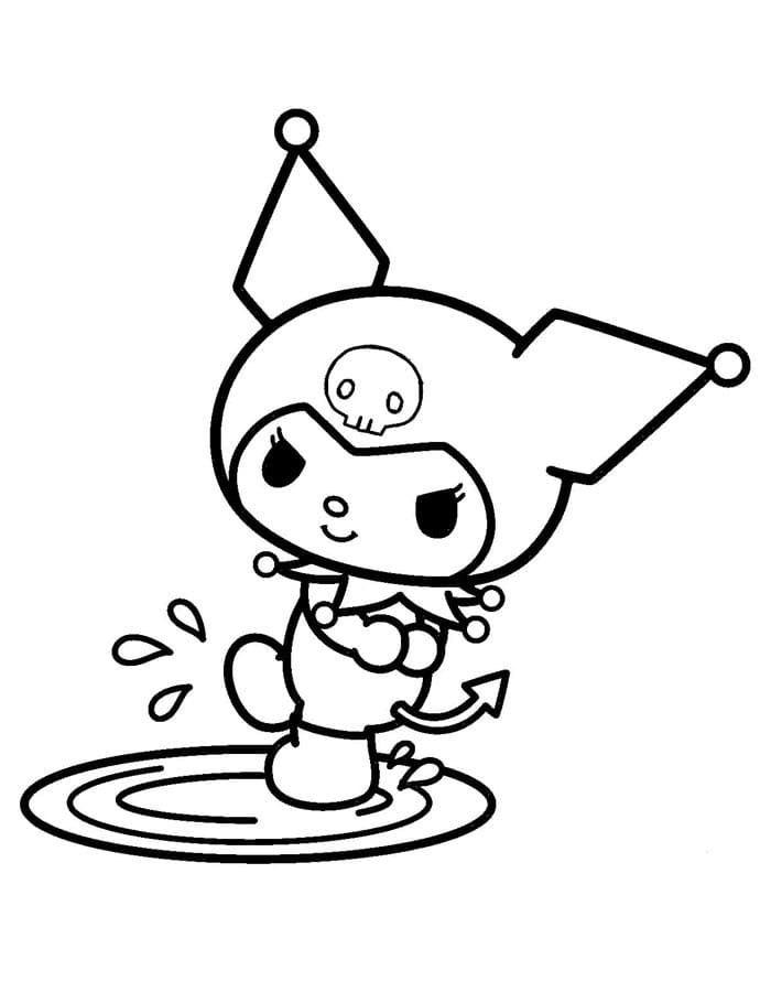 Kuromi zum Drucken ausmalbilder