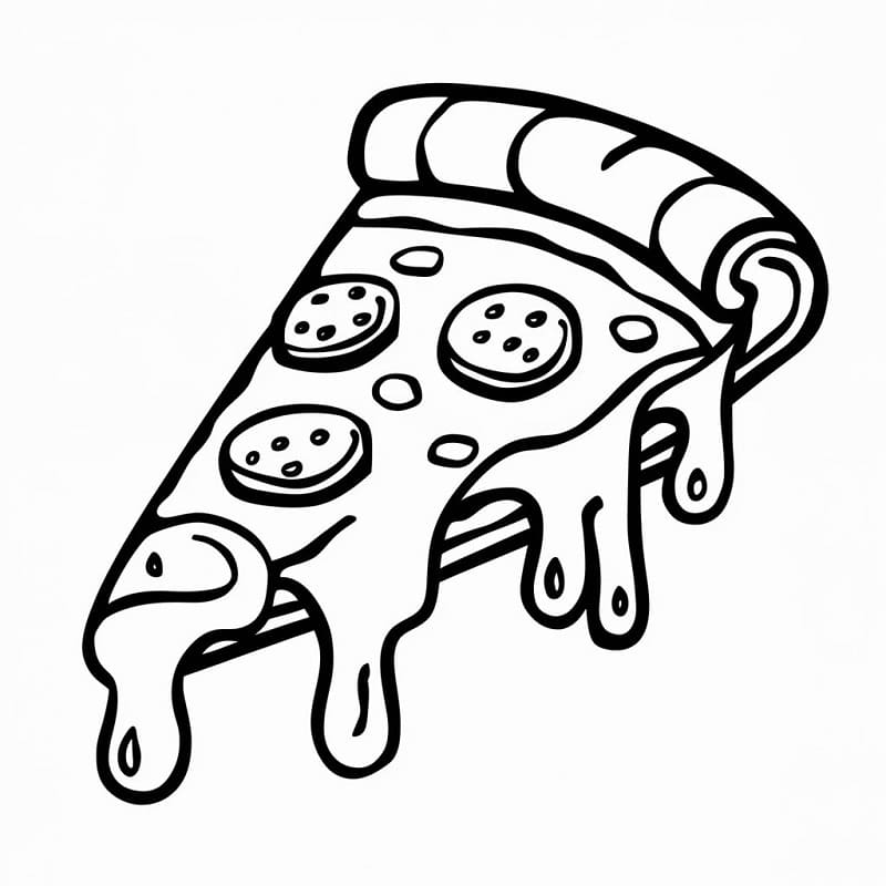 Leckere Pizza ausmalbilder