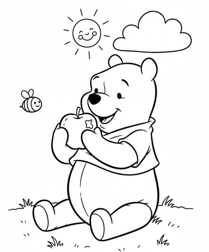 Leicht zu zeichnender Winnie Puuh ausmalbilder