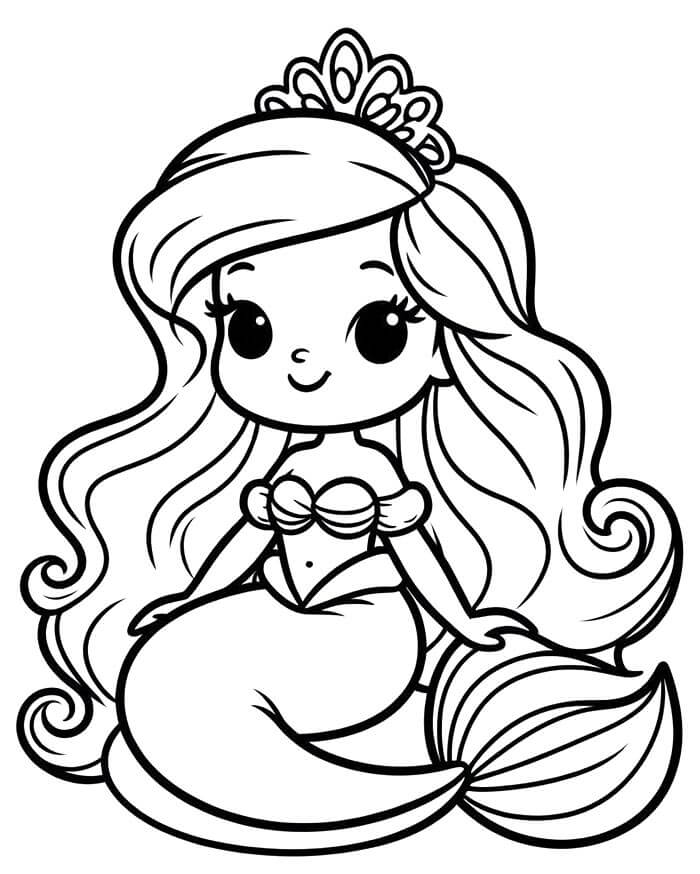 Liebenswerte Arielle ausmalbilder