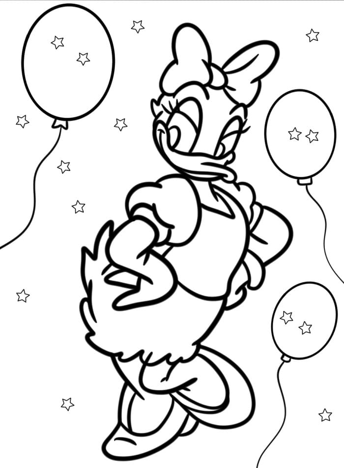 Liebenswerte Daisy Duck ausmalbilder