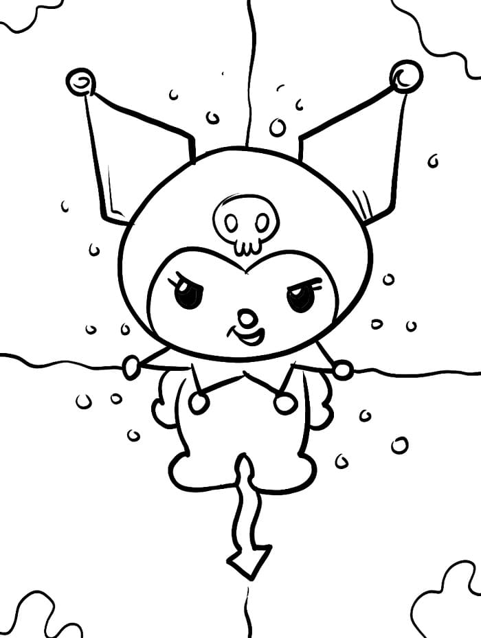 Liebenswerte Kuromi ausmalbilder