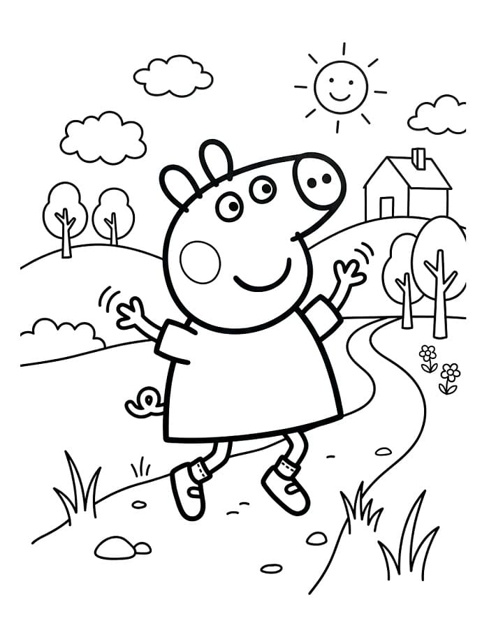 Liebenswerte Peppa Wutz ausmalbilder