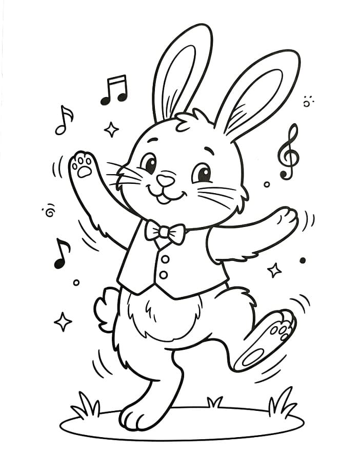 Liebenswerter Hase ausmalbilder