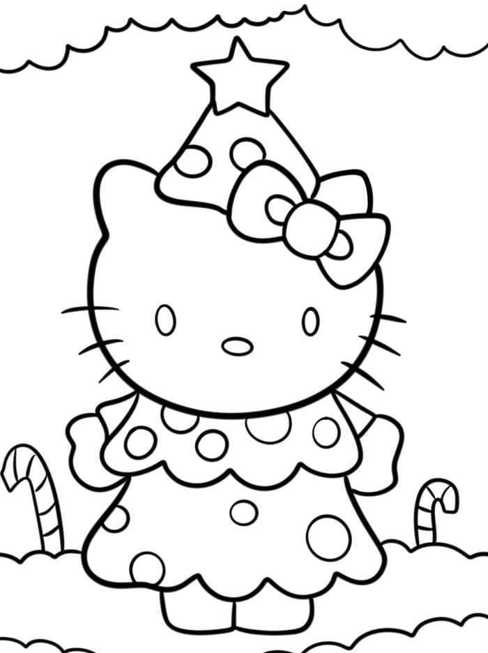 Liebliche Hello Kitty ausmalbilder