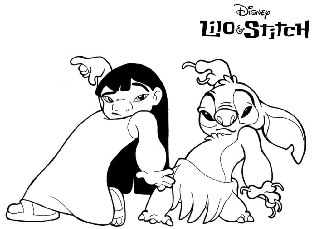 Lilo und Stitch (10) ausmalbilder