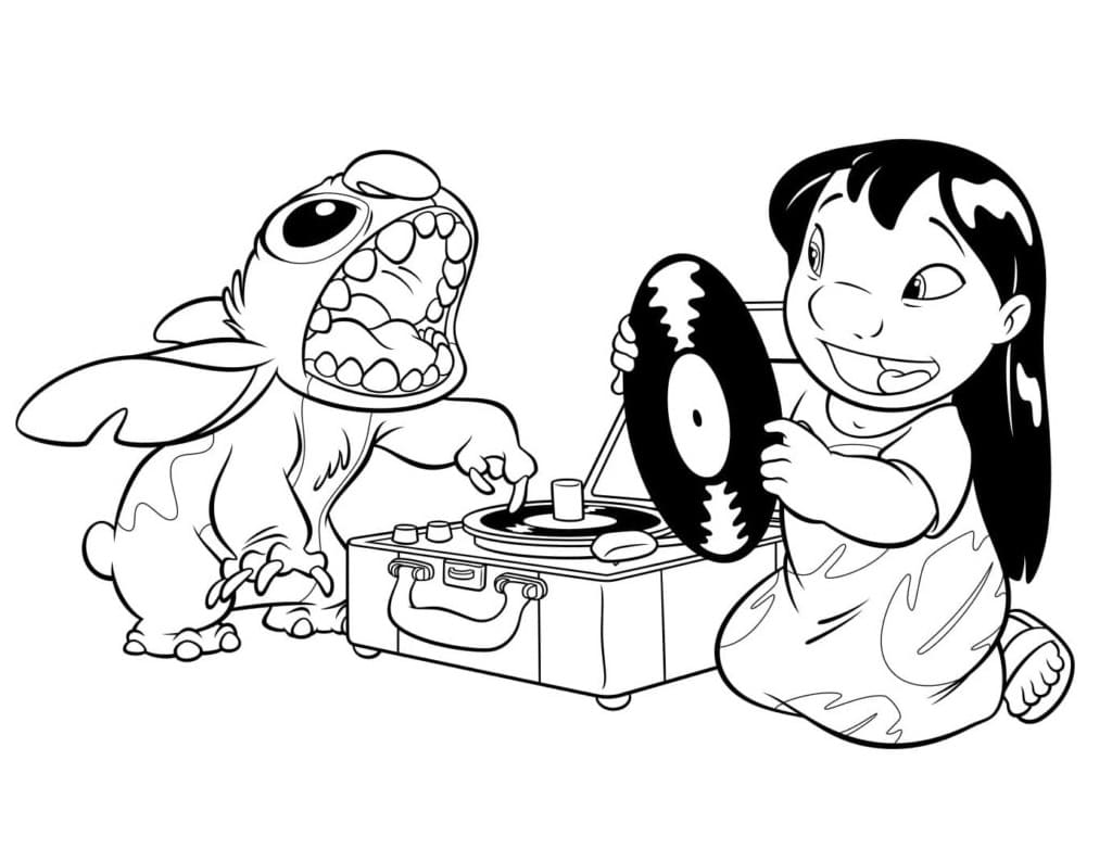 Lilo und Stitch (13) ausmalbilder