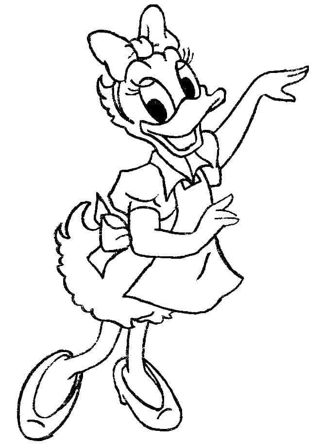 Lustige Daisy Duck ausmalbilder