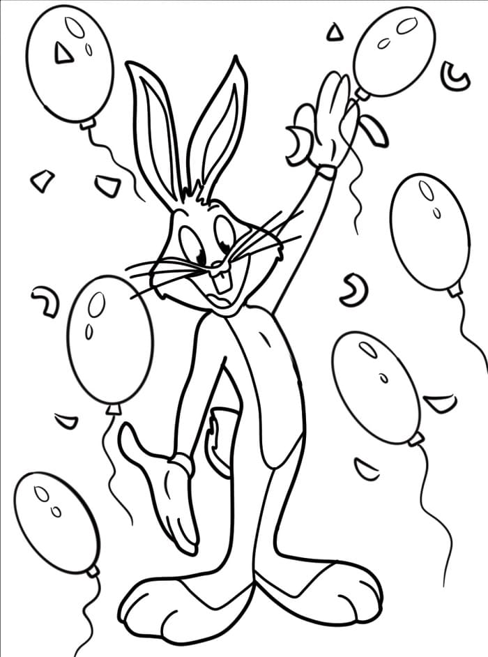 Lustiger Bugs Bunny ausmalbilder